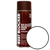 Farby wewnętrzne - Spray 400ml RAL 9010 biały 4w1 na rdzę Rust Blocker Deco Color 18950 - miniaturka - grafika 1
