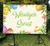 Pomoce naukowe - Wielkanoc: Wesołych Świąt- Baner do szkoły i przedszkola - miniaturka - grafika 1