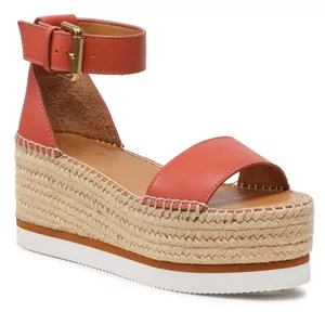 Espadryle damskie - Espadryle See By Chloé - SB32201A Light/Pastel Orange 393 - grafika 1