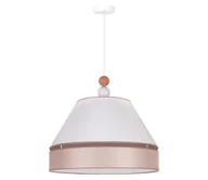 Lampy sufitowe - Duolla - Żyrandol na lince AVIGNON 1xE27/15W/230V śr. 60 cm biały/beżowy - miniaturka - grafika 1