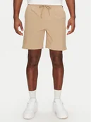 Kąpielówki męskie - Quiksilver Szorty kąpielowe Taxer Amphibian 18" EQYHY03883 Beżowy Straight Leg - miniaturka - grafika 1