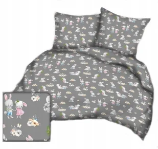 pościel bawełna lux 200x220 + 2 poszewka B 545-1 zajęczaki grafit Wielkanoc - Pościel pościel bawełna lux 200x220 + 2 poszewka B 545-1 zajęczaki grafit Wielkanoc - Pościel - miniaturka - grafika 1