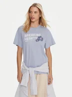 Koszulki i topy damskie - Roxy T-Shirt Hangloose The Sky ERJZT06020 Niebieski Regular Fit - miniaturka - grafika 1