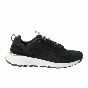 Buty męskie miejskie Jack Wolfskin DROMOVENTURE KNIT LOW M black - 39,5 - Buty sportowe męskie - miniaturka - grafika 1
