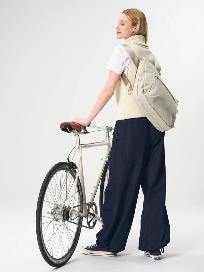 Duża torba AEVOR Bike Shopper Off white