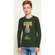 Koszulki dla chłopców - Guess Longsleeve Regular Fit - miniaturka - grafika 1