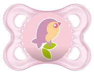 Smoczki uspokajające - Smoczki dla dzieci Mam Baby Original Soother 0+ Silicone Pink - miniaturka - grafika 1