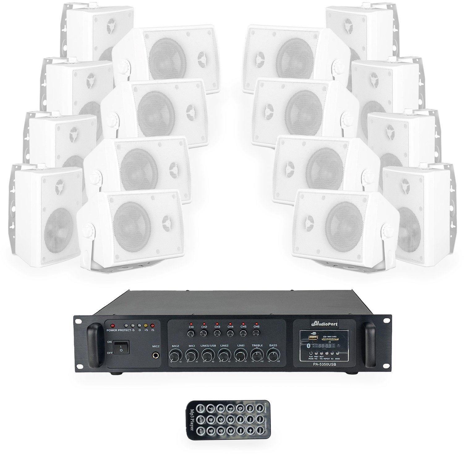 Wzmacniacz audio 350W/100V PA-5350 Audioport one size