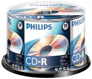 Philips CD-R 700MB 52x Szpula*50 (CR7D5NB50/00) - Nośniki danych - miniaturka - grafika 1