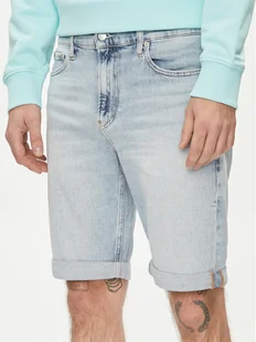 Calvin Klein Jeans Szorty jeansowe J30J324871 Niebieski Slim Fit - Spodenki męskie - miniaturka - grafika 1