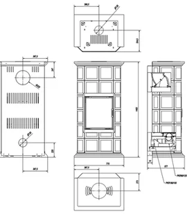 Kominek powietrzny stalowy 7kW - spełnia anty-smogowy EkoProjekt 30082203 - Piece wolnostojące - miniaturka - grafika 2