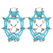 Skarpetki dla dzieci - Raczki na buty turystyczne stalowe antypoślizgowe nakładki rozmiar 36-40 turkusowe - miniaturka - grafika 1