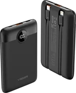 Powerbanki - Powerbank Hoco Bateria zewnętrzna (Powerbank) VEGER C11 BEST - 10 000mAh LCD z kablem Typ C + Apple Lightning 8-pin QC3.0 PD 22,5W (W1170) - miniaturka - grafika 1