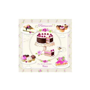 Nuova R2S R2S Serwetki deserowe 20 szt R2S Napkins tort 414 SWEE - Folia, papier śniadaniowy, serwetki - miniaturka - grafika 1