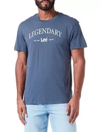 Koszulki męskie - Lee Legendary T-shirt męski, niebieski, XL - miniaturka - grafika 1