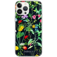 Etui i futerały do telefonów - Etui do Apple IPHONE 6/6S Kwiaty 041 Babaco Nadruk pełny Czarny - miniaturka - grafika 1