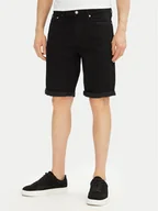 Spodenki męskie - Calvin Klein Jeans Szorty jeansowe J30J327514 Czarny Slim Fit - miniaturka - grafika 1