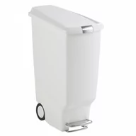 Kosze na śmieci - Kosz na śmieci 40L pedałowy Simple Human SLIM biały kod: CW1362 - miniaturka - grafika 1