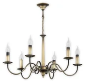 Lampy sufitowe - Lemir Asti żyrandol 6 pł. / patyna O2896 W6 PAT - miniaturka - grafika 1