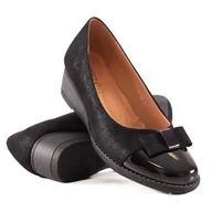 Czółenka - Czółenka z brokatem Vinceza czarne - miniaturka - grafika 1