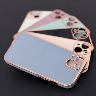 Lighting Color Case etui do Samsung Galaxy A73 5G żelowy pokrowiec ze złotą ramką niebieski - Etui i futerały do telefonów - miniaturka - grafika 5