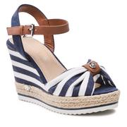 Espadryle damskie - Espadryle TOM TAILOR - 3290212  White/Navyy - miniaturka - grafika 1