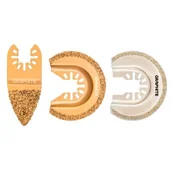 Brzeszczoty - GRAPHITE Zestaw brzeszczotów do ceramiki, 3 sztuki, - miniaturka - grafika 1