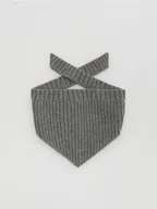 Buciki dla niemowląt - Reserved - Wiązany szalik - ciemnoszary - miniaturka - grafika 1