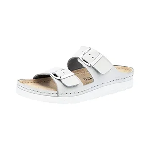 Berkemann Damskie kapcie Verica, białe, rozmiar 36 1/3 EU, biały, 36 1/3 EU - Kapcie damskie - miniaturka - grafika 1