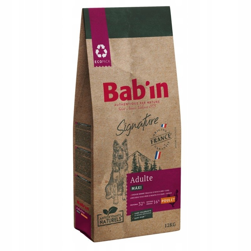 Bab'in Signature Maxi Adult dla psów dużych ras 12kg / Bab'in