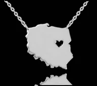 Naszyjniki - MINET Naszyjnik srebrny POLSKA - miniaturka - grafika 1
