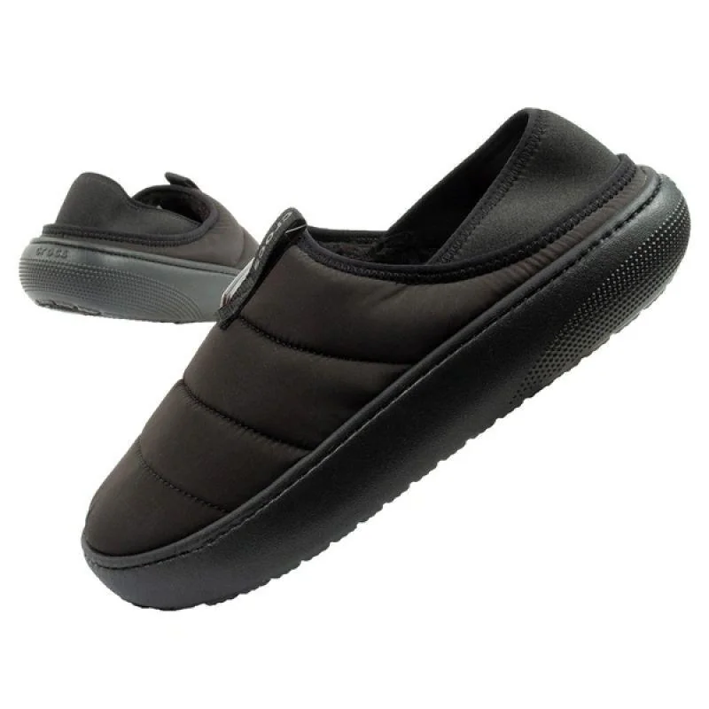 Crocs męskie klapki Classic Puff Moc czarne z ociepleniem 41.5