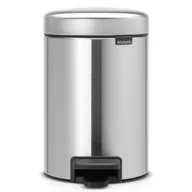 Kosze na śmieci - Brabantia Kosz pedałowy 3l, metaliczny szary - miniaturka - grafika 1