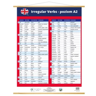 Irregular Verbs czasowniki nieregularne angielski 120x160 plansza plakat - Plakaty - miniaturka - grafika 1