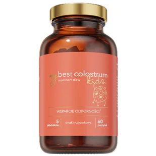 MyBestColostrum Kids, smak truskawkowy, 60 pastylek - Suplementy naturalne - miniaturka - grafika 1