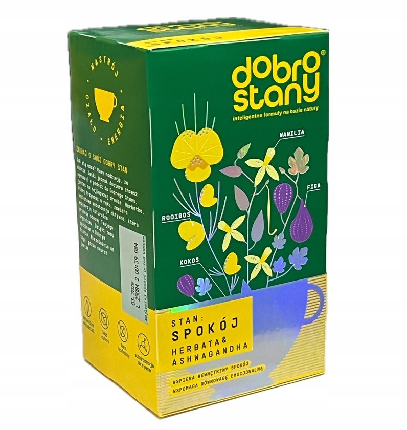 Dobrostany SPOKÓJ Herbata & Ashwagandha 20 Kopertek 40g