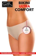 Majtki damskie - FIGI GATTA BIKINI ULTRA COMFORT (kolor beż, rozmiar L) - miniaturka - grafika 1