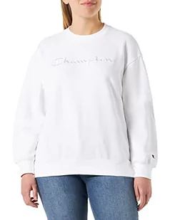 Champion Damska bluza Rochester 1919 z logo Crewneck - biała, M, biały, M - Bluzy damskie - miniaturka - grafika 1