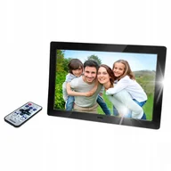 Ramki cyfrowe do zdjęć - Cyfrowa Ramka Do Zdjęć 8'' 1280X800 Sd Usb Mp3 Jpg Avi Zegar Alarm Pilot - miniaturka - grafika 1