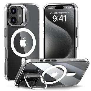 Etui TECH-PROTECT MagStand MagSafe do Apple iPhone 16 Transparentny - Etui i futerały do telefonów - miniaturka - grafika 1