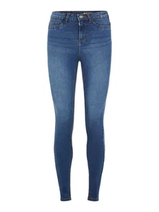 Noisy may Dżinsy "Nmcallie" - Skinny fit - w kolorze niebieskim - Spodenki damskie - miniaturka - grafika 1