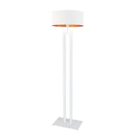 Lampy stojące - Elegancka biała lampa podłogowa do sypialni KALIFORNIA GOLD - miniaturka - grafika 1