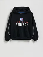 Bluzy dla chłopców - Reserved - Bawełniana bluza NHL New York Rangers - czarny - miniaturka - grafika 1