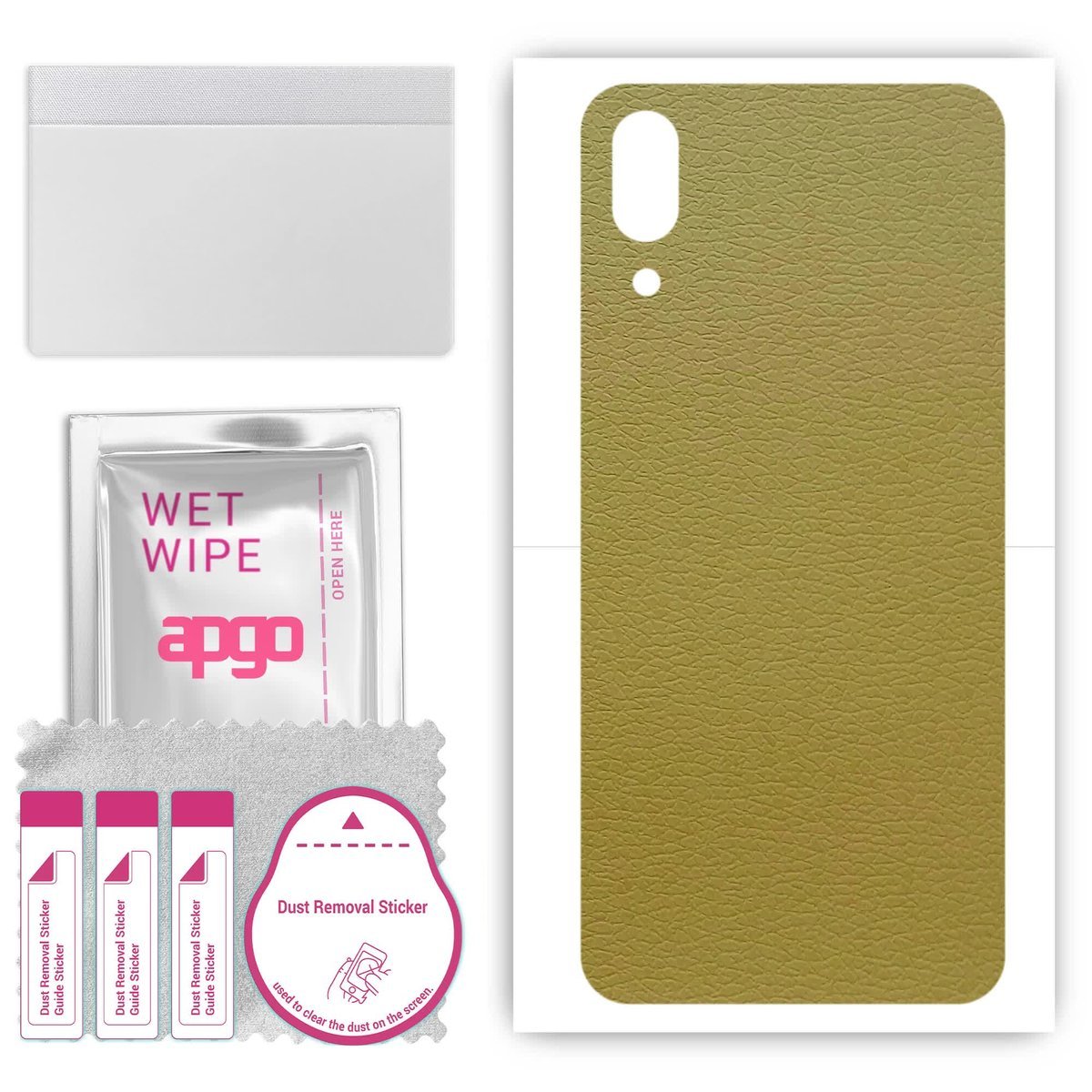 Folia naklejka skórka strukturalna na TYŁ do Umidigi One Max - Skóra Oliwkowa - apgo SKINS