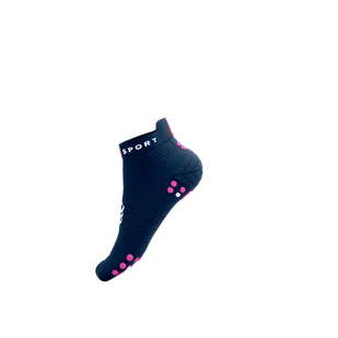 COMPRESSPORT Skarpetki do biegania krótkie ProRacing Socks V4 mood indigo/magenta - Skarpetki sportowe męskie - miniaturka - grafika 11