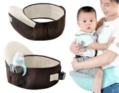 Nosidełka dla dzieci - Nosidełko biodrowe dla dzieci (brązowe) - miniaturka - grafika 1