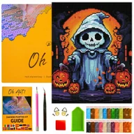 Zabawki kreatywne - Haft Diamentowy z Ramką Mozaika 5D 30x40 Halloween Diamond Painting Oh Art! - miniaturka - grafika 1