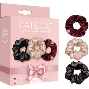 Cat&Cat Zestaw Zestaw jedwabnych gumek, 3 szt. - Ozdoby do włosów Cat&Cat Zestaw Zestaw jedwabnych gumek, 3 szt. - Ozdoby do włosów - miniaturka - grafika 1