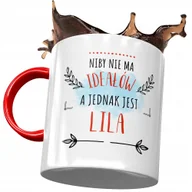 Kubki - Kubek Czerwony Dla Lili Koleżanki Żony na Prezent z Nadrukiem ze Zdjęciem+ Opakowanie na prezent (wzór 01) - miniaturka - grafika 1