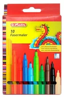 Przybory szkolne - Herlitz Pisaki zmywalne 10 kolorów - miniaturka - grafika 1